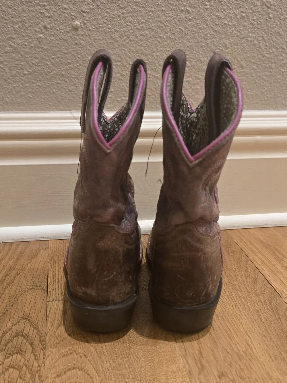 Dan Post Girls Majesty Cowboy Boot Square Toe Sz 11D
